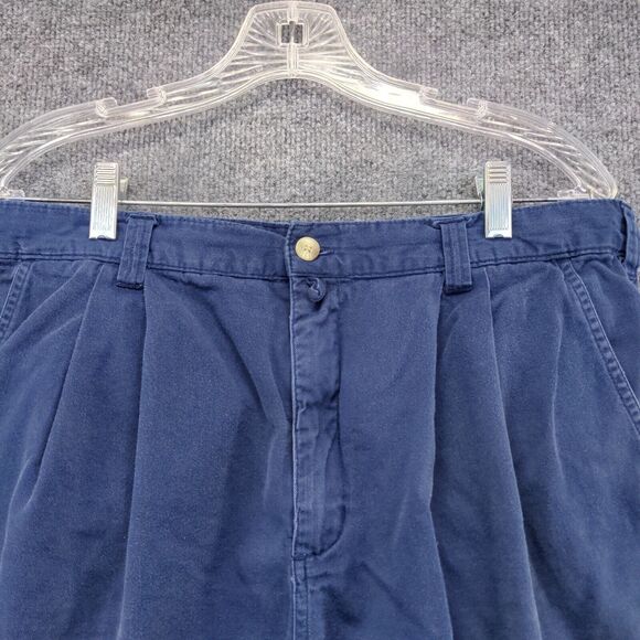 Columbia Mens Chino Shorts Blue Size 36 Slash Pockets Cotton - Picture 6 of 14
